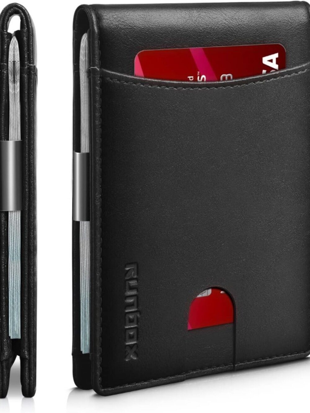 Slim RFID Blocking Money Clip Wallet for Men & Teens | 11 Card Minimalist Bifold